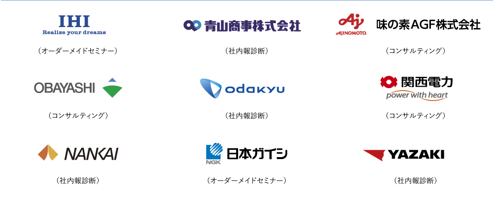 ウィズワークス各種インターナルコミュニケーションコンサルティングサービスの導入実績